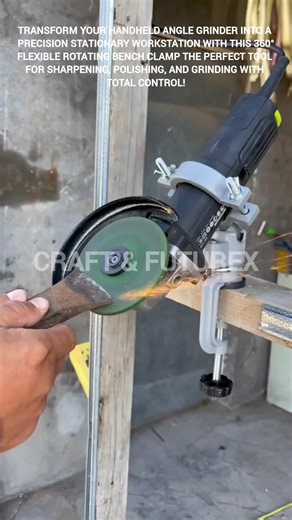 Universal rotating bench clamp for grinders. #ytshorts