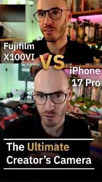 Is the Fujifilm X100VI Secretly the Perfect Creator's Video Camera? #X100VI vs #iPhone 17 Pro