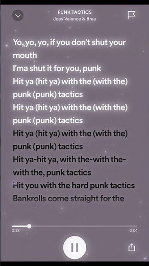 PUNK TACTICS Sped Up • Joey Valance & Brae