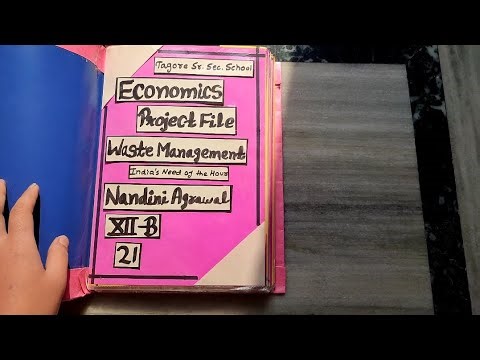 Waste Management | Project File | Economics | Class 12th | CBSE | Project Work CBSE