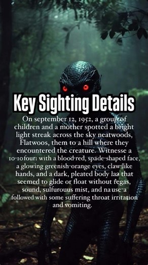 The Flatwoods Monster #horror #appalachia #darkfolklore #folklore #cryptid #creepystories