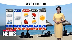 [Weather] Cool conditions will be seen around east coast area #Temperature #Heat #Early_summer #날씨 #더위 #5월 #Arirang_News #아리랑뉴스 | Arirang News
