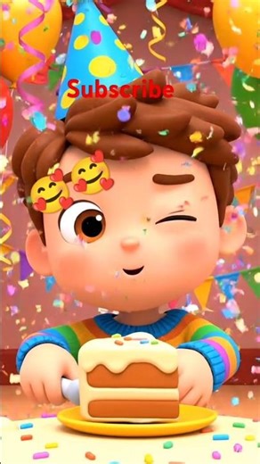 Cartoon Cake Cutting 🎂 | AI Animation for Kids | Fun & Satisfying Video