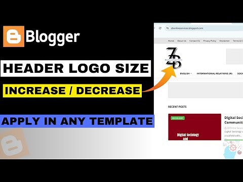 How to Change Blogger Header Logo Size