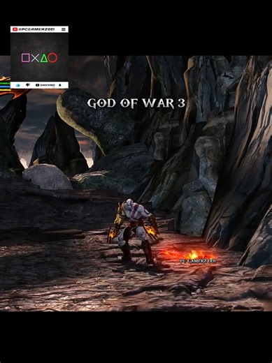 Kratos' Idle Stance Breathing with Blades in God of War