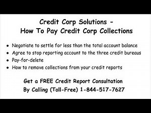 Credit Corp Solutions - How To Pay a Credit Corp Collection
