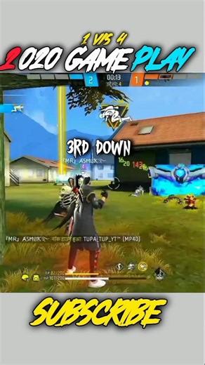 2020 Old Gameplay 😱 1 VS 4 Clutch 🔥 Free Fire Nostalgia #shorts #viral