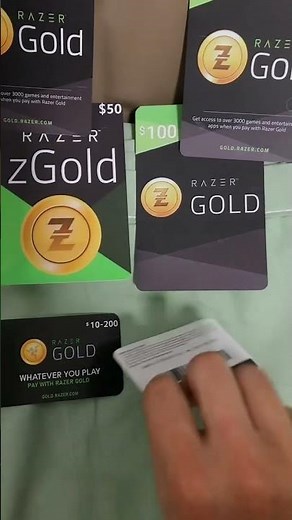 Razer Gold Card Uncover ⚡ The Cleanest Scratch Ever!