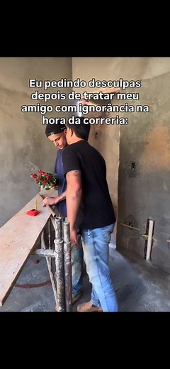 Desculpa, errei, fui moleque 😂😂 #pedreiro #obra #viraltiktok