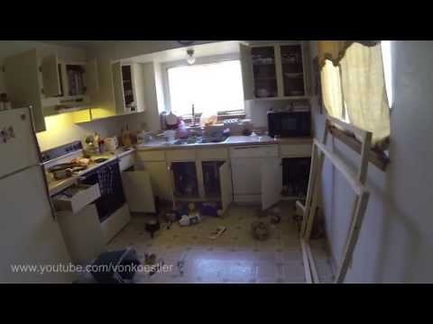 Poltergeist Caught on Tape Destroying Kitchen