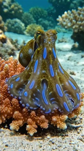 This Cute Octopus Can Kill You in 1 Minute 😱 | Blue Ringed Octopus 🐙 #shorts