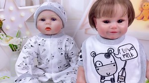 Reborn Baby Doll Clothes for 17-22 Inch Reborn Dolls Baby Clothing Cute Cow 5pcs Clothes Accessories