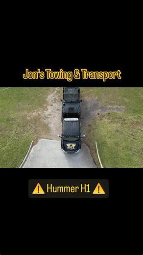 Hummer H1 getting transported to New owner. #jonstowing #stcloudtowing #instaphoto #kissimmeetowing #towlife #instareels #towing #international #stcloudfl #holopawtowing #hummer | Jon's Towing & Transport