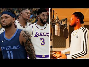 NBA 2K22 PS5 MyCAREER - 2021 SUPER TEAM LAKERS! Rapping In The Studio! Recorded My 1st Song!