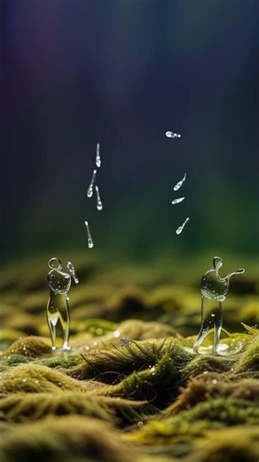 Dancing Water 💧 Bubble Animation | Aesthetic Nature Edit