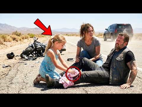 Little Girl Helped Injured Biker on the Highway — One Week Later, 200 Hells Angels Guarded Her House