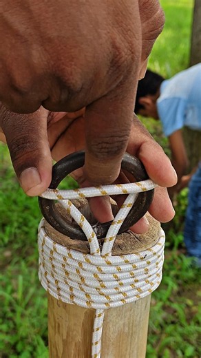 Ring Locked in Rope Can You Escape It ✅💯 #shorts #shortsfeed #viral