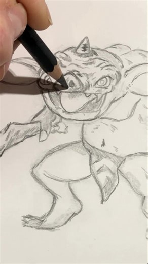 Dessin Bokoblin dans Zelda Breath Of The Wild #tuto #zelda