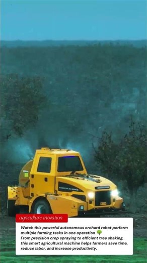 Autonomous Orchard Robot 🚜 | Smart Spraying & Tree Shaking Farming Technology