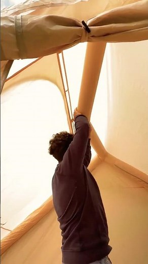 How to fix a tent pole like this #CampingHacks#TentRepair#shorts