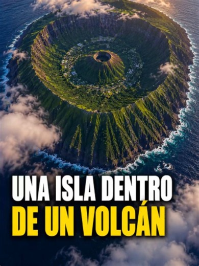 Aogashima: isla volcánica con un volcán dentro de otro (Japón)