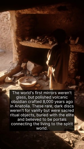 The first mirrors were not made of glass, but of polished volcanic stone 8000 years ago. | The History Page