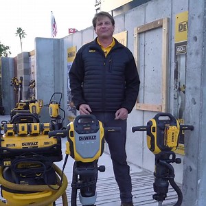 For the toughest demolition projects, the power from the new DEWALT® breaker hammers with built-in vibration reduction shocks can help you get the job done. #DEWALT #Construction #Innovation #PowerTool #TotalConcreteSolutions | DEWALT