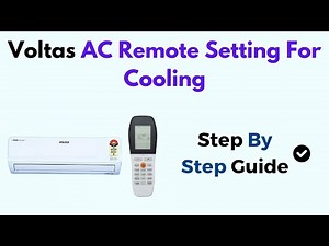Voltas AC Remote Setting for Cooling – Best Mode, Temperature & Fan Settings for Maximum Efficiency