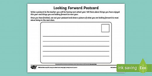 Goals and Aspirations KS1 Looking Forward Activity Sheet