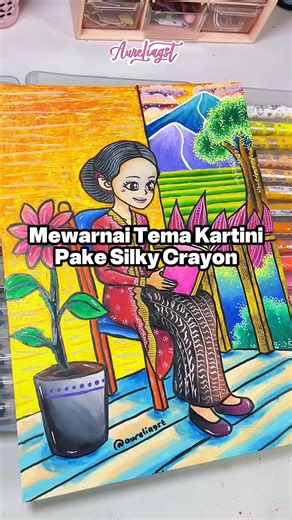 Mewarnai Gambar Tema Kartini #mewarnai #coloring #crayon #krayon #kartiniday #harikartini #kartini