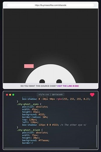This is a charming and interactive animation created purely with HTML and CSS. #uidesign #coding