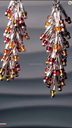 457K views · 5K reactions | DIY Easy Beaded Earrings Idea 朗朗 | Wedding Decoration Ideas | Facebook