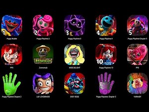 Poppy Playtime Chapter 1, 2, 3, 4, 5, 6, 7, 8 Mobile - FULL Game Movie, All Bosses & Endings