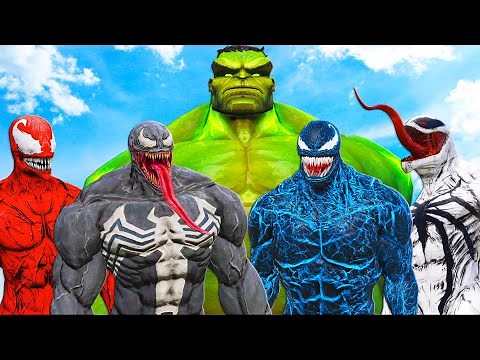 The Immortal Hulk vs Venom Army - Epic Battle