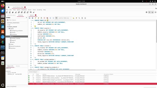 Manejo de sentencias DDL y DML en Mysql