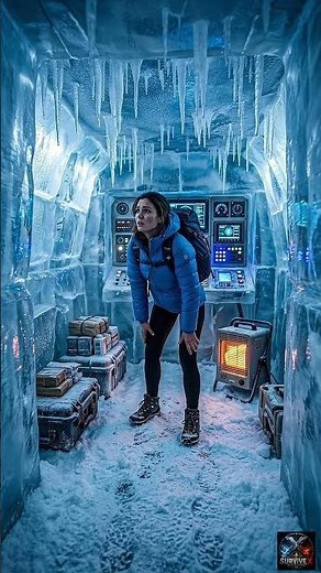 Ice Monster Attack! She Escapes Into a Hidden Glacier Bunker ❄️😱