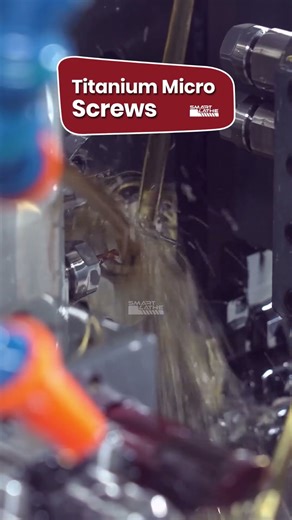 How to Machine Titanium Alloy Screw on SW-125 Swiss Type CNC Lathe with Servo Feeder. #cnclathe