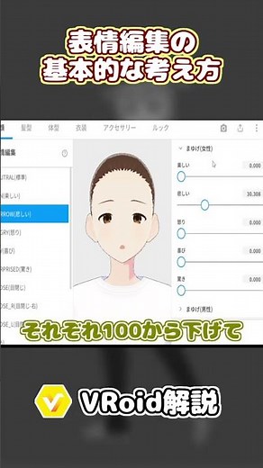 表情編集の基本的な考え方/作成した3Dモデルの表情変更について解説【VRoid Studio】
