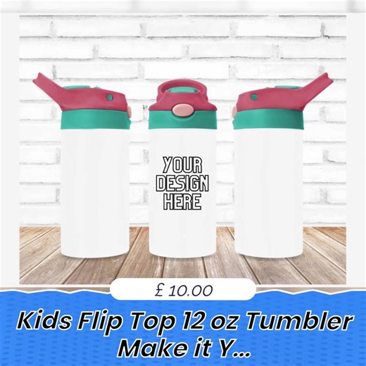 ✨ Quenching thirst in style! ✨ Introducing the Kids Flip Top 12 oz Tumbler Make it Your Own! 🧒💧 Perfect for little hands, this customizable tumbler allows children to express their creativity while keeping drinks warm or cool. Its vibrant colors and fun designs spark joy with every sip, making hydration an exciting part of their day! Ideal for picnics, school, or playdates, it's the ultimate companion for every adventure. 🌈🎉 Your child's drink, their way - fun never looked this good! 🍹🌟 #K