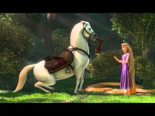 Tangled - Rapunzel Meets Maximus - Past Continuous