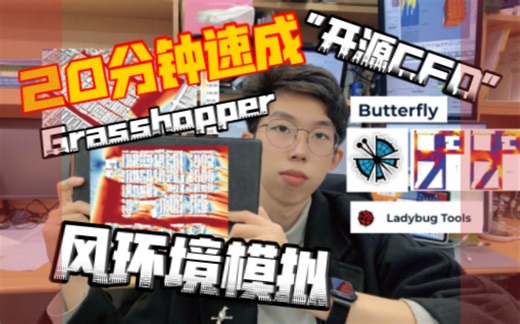 20分钟上手Grasshopper风环境模拟，全开源模拟，你离结果只差一步！-uneasy02-学习-哔哩哔哩视频