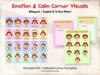 Emotion Cards & How I Feel Today Chart | Calm Corner Visuals for Toddlers