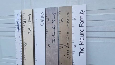 HEADWATERS STUDIO Personalized Growth Chart for Wall - Kids Height Ruler, Wooden Growth Chart for Kids, Wall Ruler for Kids Height Measurement and Height Growth Chart for Home - Kids Sizing Chart