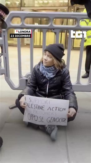 Tg1 Rai on Instagram: "L’attivista svedese #GretaThunberg è stata arrestata oggi a #Londra durante una manifestazione pro-pal. #Tg1"