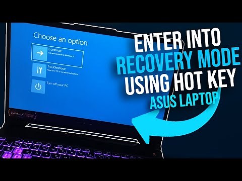 Asus - How to enter Windows recovery from BOOT using Hot Key - Windows Recovery Mode