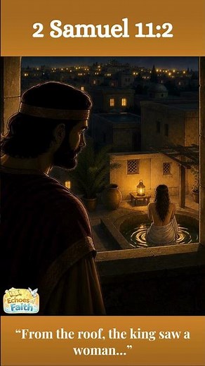 David & Bathsheba | The Moment Before the Choice |2 Samuel 11:2 #bibleshorts