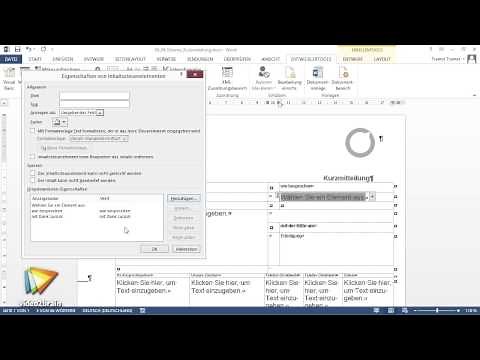 Word 2013: Formulare Tutorial: Dropdownfelder einfügen |video2brain.com