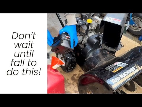 How to drain stale gas from snowblower