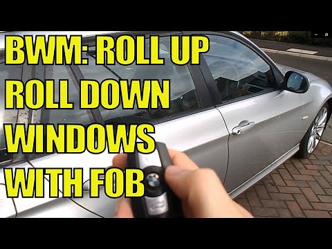 BMW How to Roll Up Roll Down Windows using FOB –Cool Feature / Trick