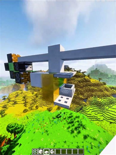 WORKING HELICOPTER IN MINECRAFT💀 #minecraft #minecraftbuilding #mechanism